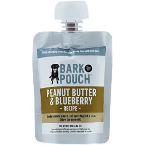 Clean Run Bark Pouch - Peanut Butter & Blueberry, 80 gm Pouch