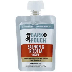 Clean Run Bark Pouch - Salmon & Ricotta, 80 gm Pouch