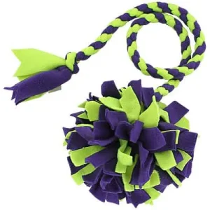 Clean Run Beanie Braided Puff Ball Tugs - 36 in. Handle