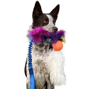 Clean Run Doggie-Zen Bungee Faux Fur Tug with Medium Chuckit Ball & Sheepskin, DZ-7480