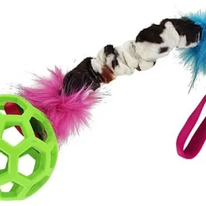 Clean Run Doggie-Zen Bungee Hol-ee Crinkle Tug - Medium, DZ-7008