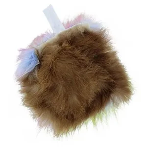 Clean Run Doggie-Zen Hol-ee Stuffer - Rabbit Fur with Squeaker, DZ-7921