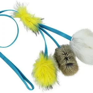 Clean Run Doggie-Zen Octopus Squeaker Chaser with Rabbit & Sheepskin - Small, DZ-7523