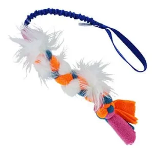 Clean Run Sheepskin Braided Bungee Tug - Small