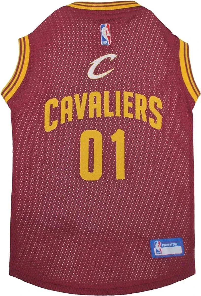 Cleveland Cavaliers Basketball Mesh Dog Jersey by Pets First - Image 2