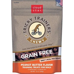 Cloud Star Dog Tricky Trainer Grain-Free Chewy Peanut Butter 12 oz