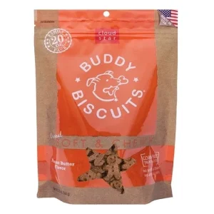 Cloud Star Original Soft and Chewy Buddy Biscuits With Peanut Butter Dog Treats, 20-oz. Bag