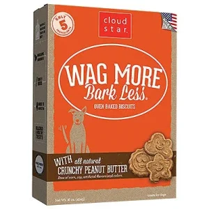 Cloud Star Wagmore Dog Baked Crunchy Peanut Butter, 3 lb