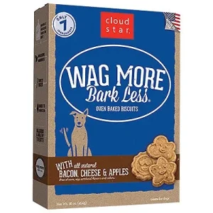 Cloud Star Wagmore Oven Baked Bacon Cheese Apple Dog Treats 3 lb