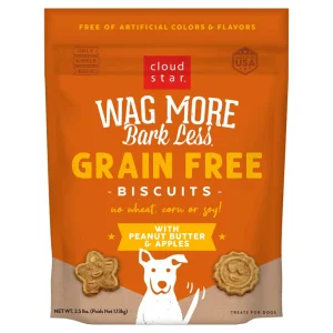 Cloudstar Wag More Dog Grain-Free Peanut Butter And Apples, 2.5 lb