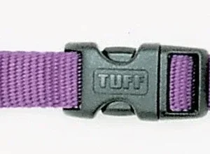 Coastal Adjustable Nylon Dog Collar with Plastic Buckle Purple, 3/4 in x 14-20 in
