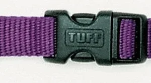 Coastal Adjustable Nylon Dog Collar with Plastic Buckle, Purple, 3/8 in x 8-12 in