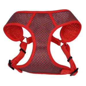 Coastal Comfort Soft Sport Wrap Dog Harness Grey Red Small