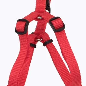 Coastal Comfort Wrap Adjustable Nylon Dog Harness Red Medium
