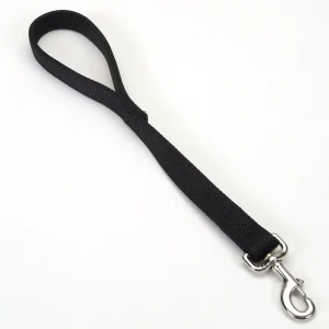 Coastal DoublePly Nylon Traffic Dog Leash Black, 1 in x 24 in