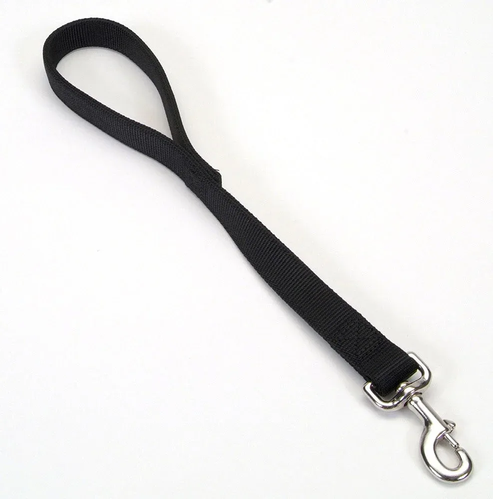 Coastal DoublePly Nylon Traffic Dog Leash Black, 1 in x 24 in