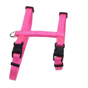 Coastal Figure H Adjustable Nylon Cat Harness Neon, Pink, 3/8 in x 10-18 in