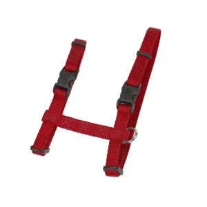Coastal Figure H Adjustable Nylon Cat Harness, Red, 3/8 in x 10-18 in