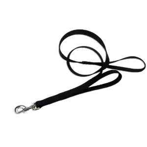 Coastal Loops 2 Double Handle Nylon Leash Black 1X4Ft