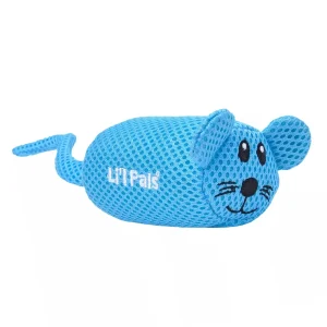 Coastal Pet Li'l Pals Mesh Dog Toy Mouse 5 in