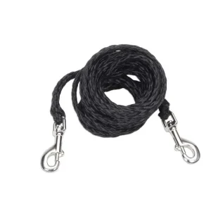 Coastal Poly Big Dog Tie-Out Black, 3/8 in x 15 ft