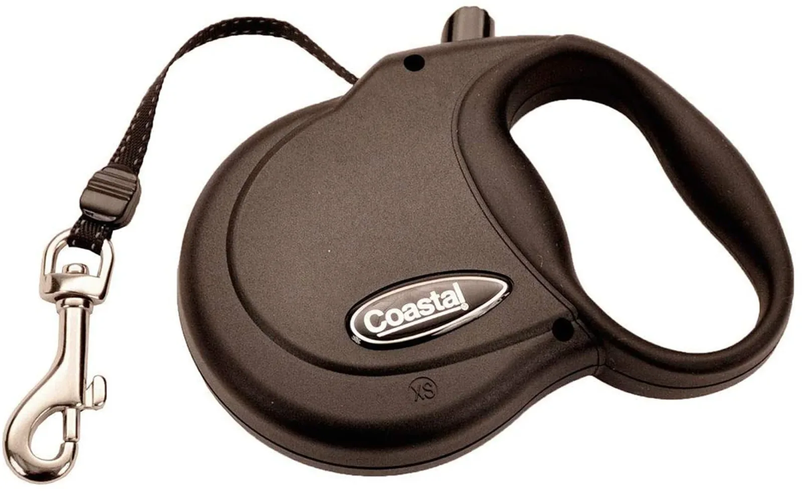 Coastal Retractable Dog Leash Black, 12 ft, X-Small