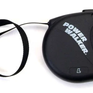 Coastal Retractable Dog Leash, Black, 16 ft, Large