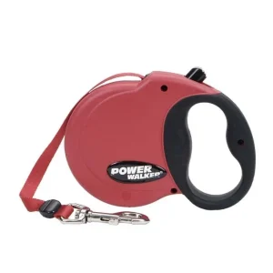 Coastal Retractable Dog Leash, Red, 16 ft, Small