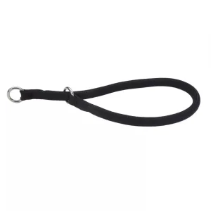 Coastal Round Nylon Training Dog Collar, Black, 3/8 in x 20 in