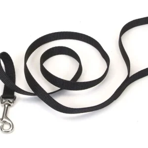 Coastal SinglePly Nylon Dog Leash, Black, 5/8 in x 4 ft