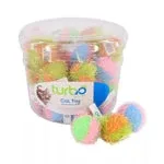 Coastal Turbo Bulk Cat Toy Bins, Fuzzy Balls, 2 in (48 ct)