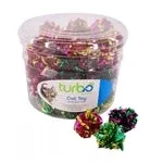 Coastal Turbo Bulk Cat Toy Bins, Krinkle Balls, 51 ct