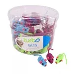 Coastal Turbo Bulk Cat Toy Bins, String Mice, 5 in (90 ct)