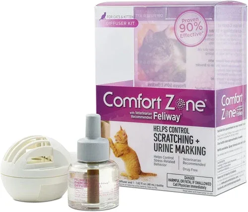 Comfort Zone Comfort Zone Cat Calming Diffuser 2Diffusers And 21.62 fl oz 48 mL Refills