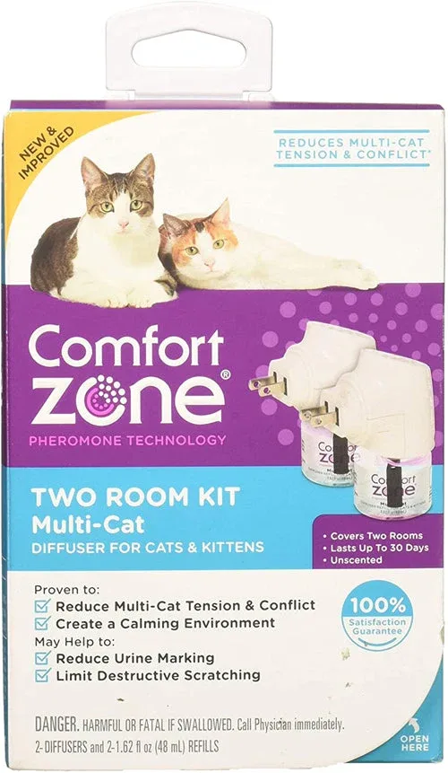 Comfort Zone Comfort Zone Multi Cat Calming Diffuser Two pk Diffuser Kit