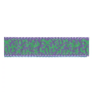 Coral -- Lilac on Green