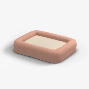 Coral Woven Bolster Pet Bed | Pet Bed Cover + Insert | Small | Ruggable