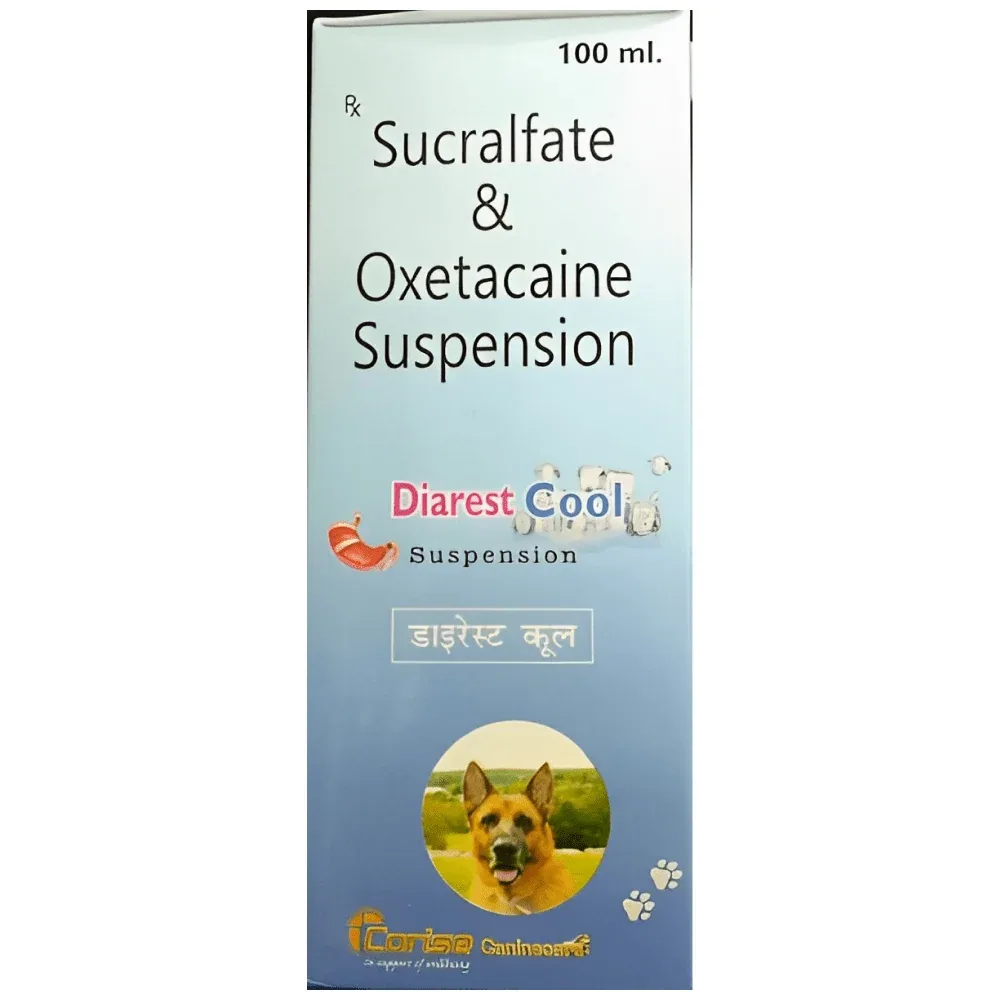 Corise Diarest Cool Syrup (Sucralfate & Oxetacaine) for Dogs and Cats - Image 2
