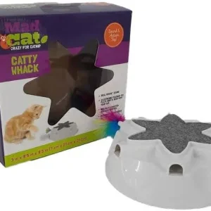 Cosmic Cat Mad Cat Catty Whack Electronic Cat Toy 3 in