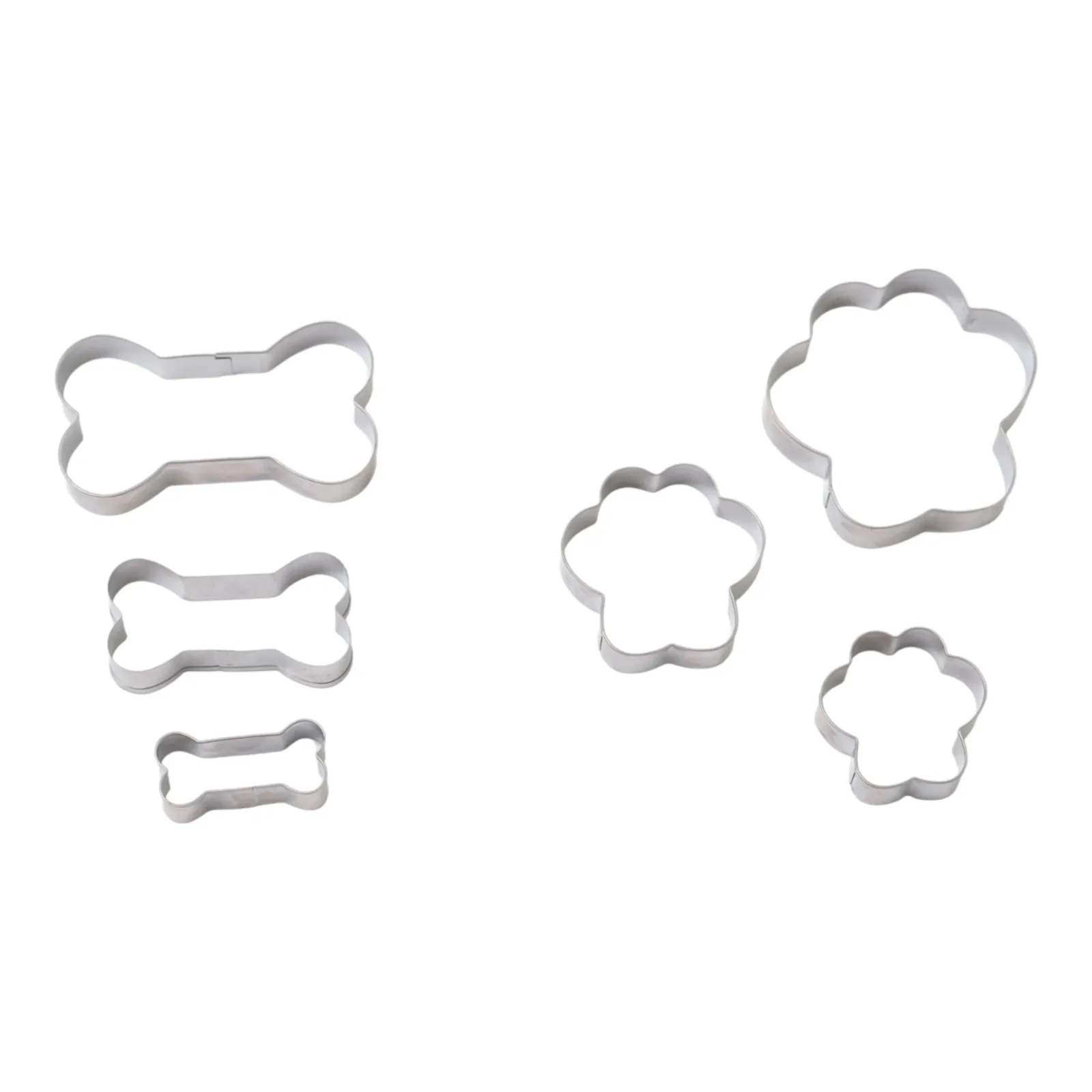 Country Living 6-Piece Stainless Steel Cookie Cutter Set (3 Paw - Image 2