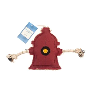 Country Living Canvas & Jute Fire Hydrant Dog Chew Toy