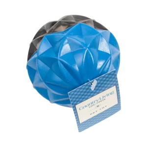 Country Living Geometric Textured Ball Dog Chew Toy, Interactive Rubber Toy for Mental Stimulation