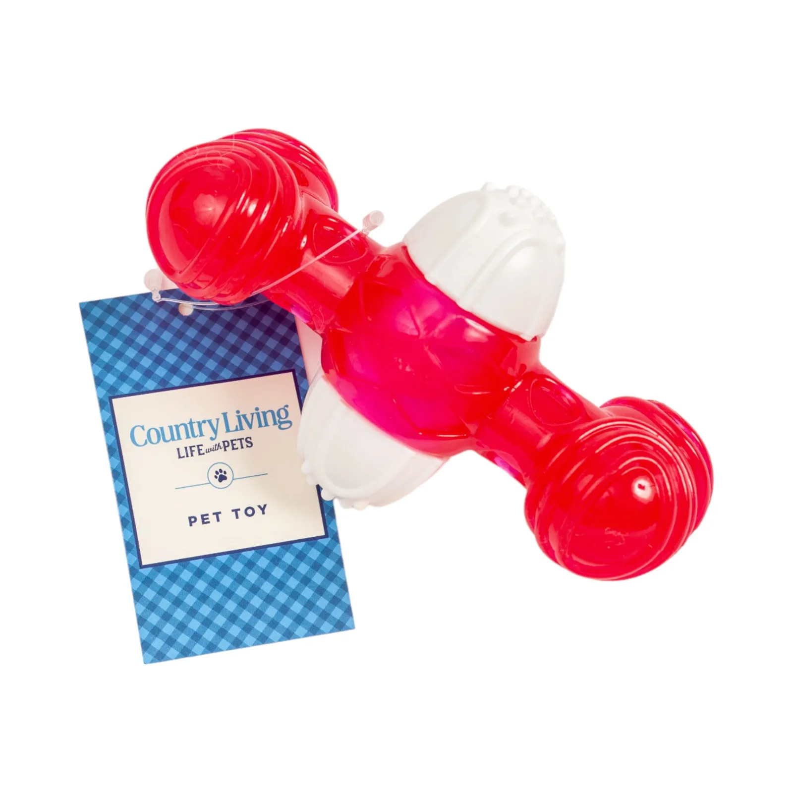 Country Living TPR & Nylon Quacker Bone Chew Toy for Dogs - Image 2