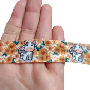 Cows and Sunflowers Nylon Dog Collar