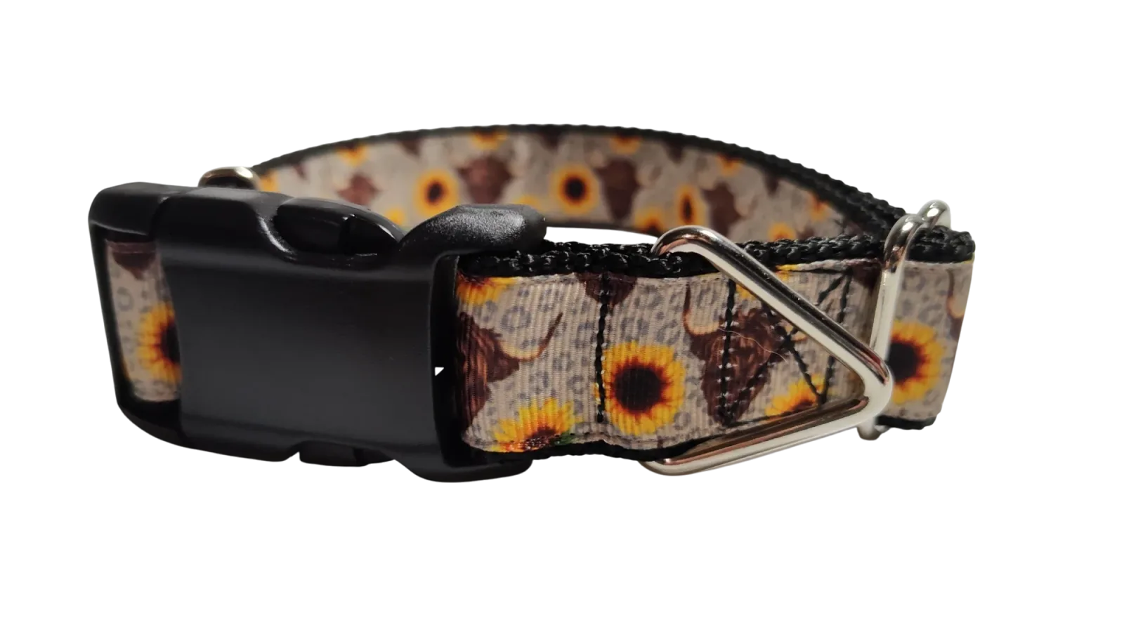Cows and Sunflowers Western Nylon Dog Collar - Image 2
