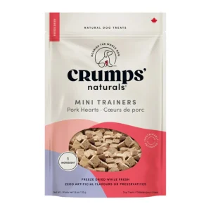 Crumps Dog 1.9 oz. Mini Trainers Freeze-dried Pork Hearts