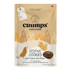 Crumps Naturals Festive Cookies Lamb & Ginger Dog Treats 9.5 oz