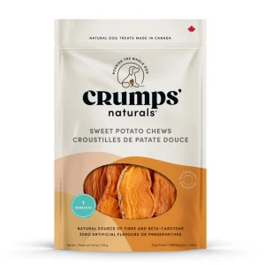 Crumps Naturals Sweet Potato Chews Dehydrated Dog Treats