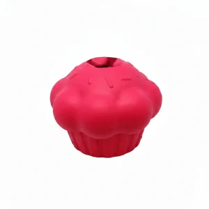 Cupcake Durable Rubber Chew Dog Toy & Treat Dispenser