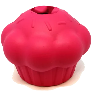 Cupcake eDispenser Durable Rubber Chew Toy & Treat Dispenser